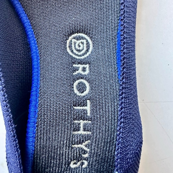 Rothy’s The Flat Round Toe Maritime Navy Slip On Knit Size 11 Ballet - Picture 5 of 12